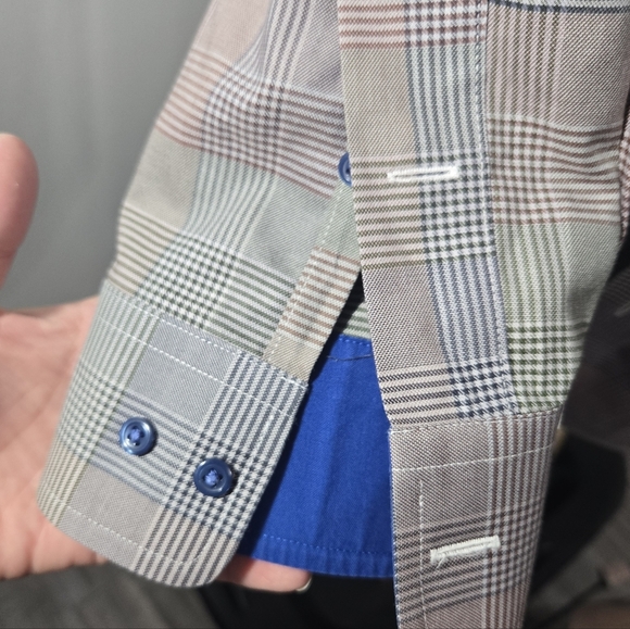 Paul Fredrick Non-Iron Two Ply Cotton Long Sleeve Buttom Down - Picture 3 of 7